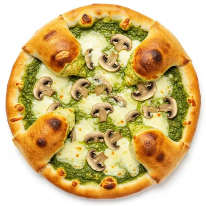 PESTO, CHAMPINIONES Y 4 QUESO